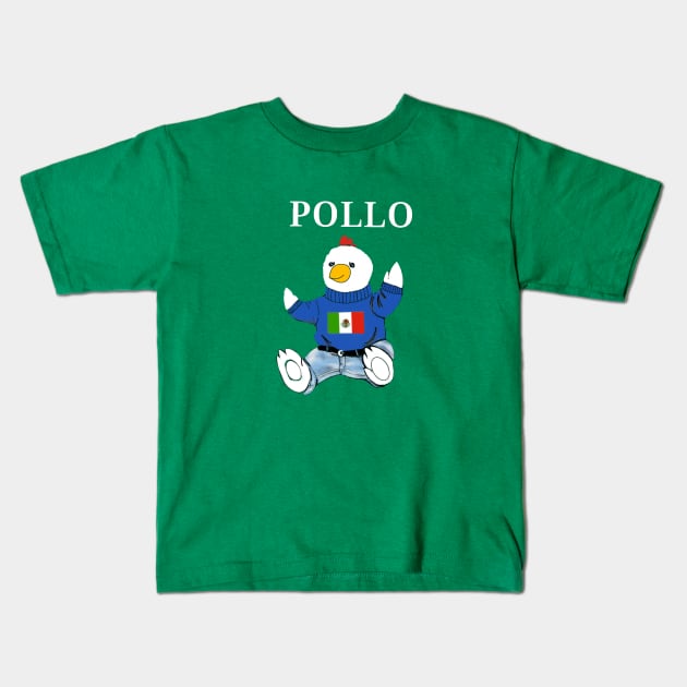 Pollo bear de Mexico Kids T-Shirt by Duendo Design